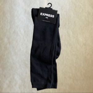 Express Black Knee High Socks